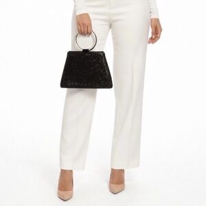 INC Brynnn Embellished Black Bangle Clutch